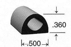 Neoprene Large D Seal